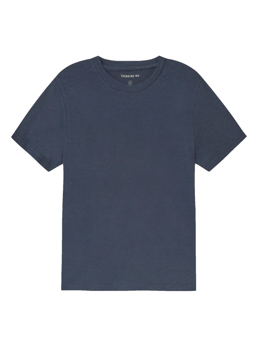 Damen Thinking MU | Thinking Mu Hemp Juno T-Shirt Navy | M