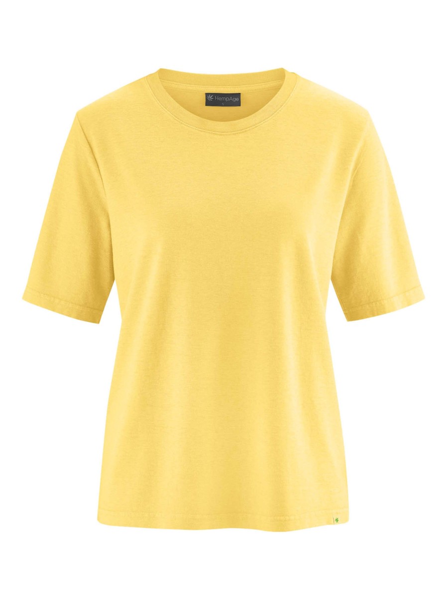 Damen HempAge | Hempage Kombi T-Shirt Butter | Xs