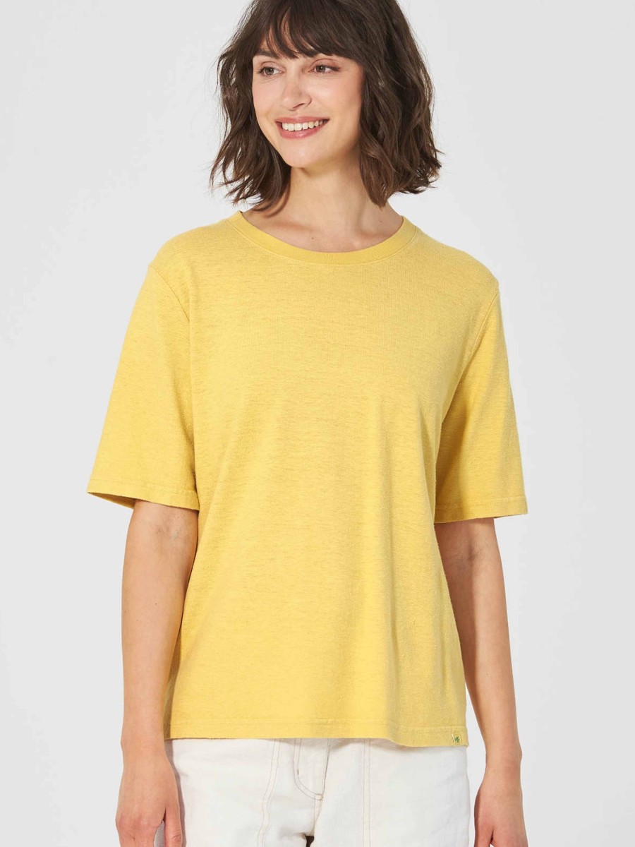 Damen HempAge | Hempage Kombi T-Shirt Butter | Xs