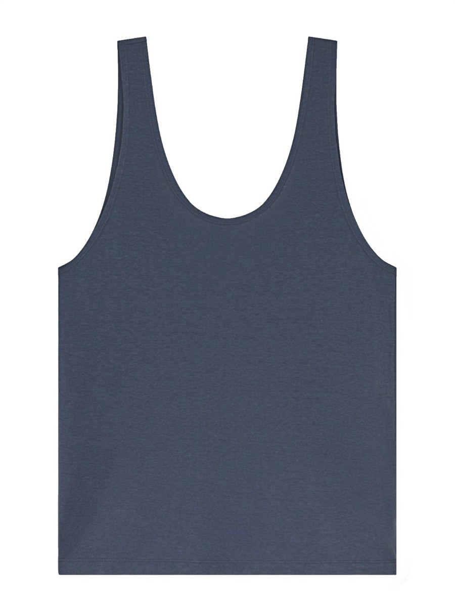 Damen Thinking MU | Thinking Mu Hemp Tank Top Navy | M