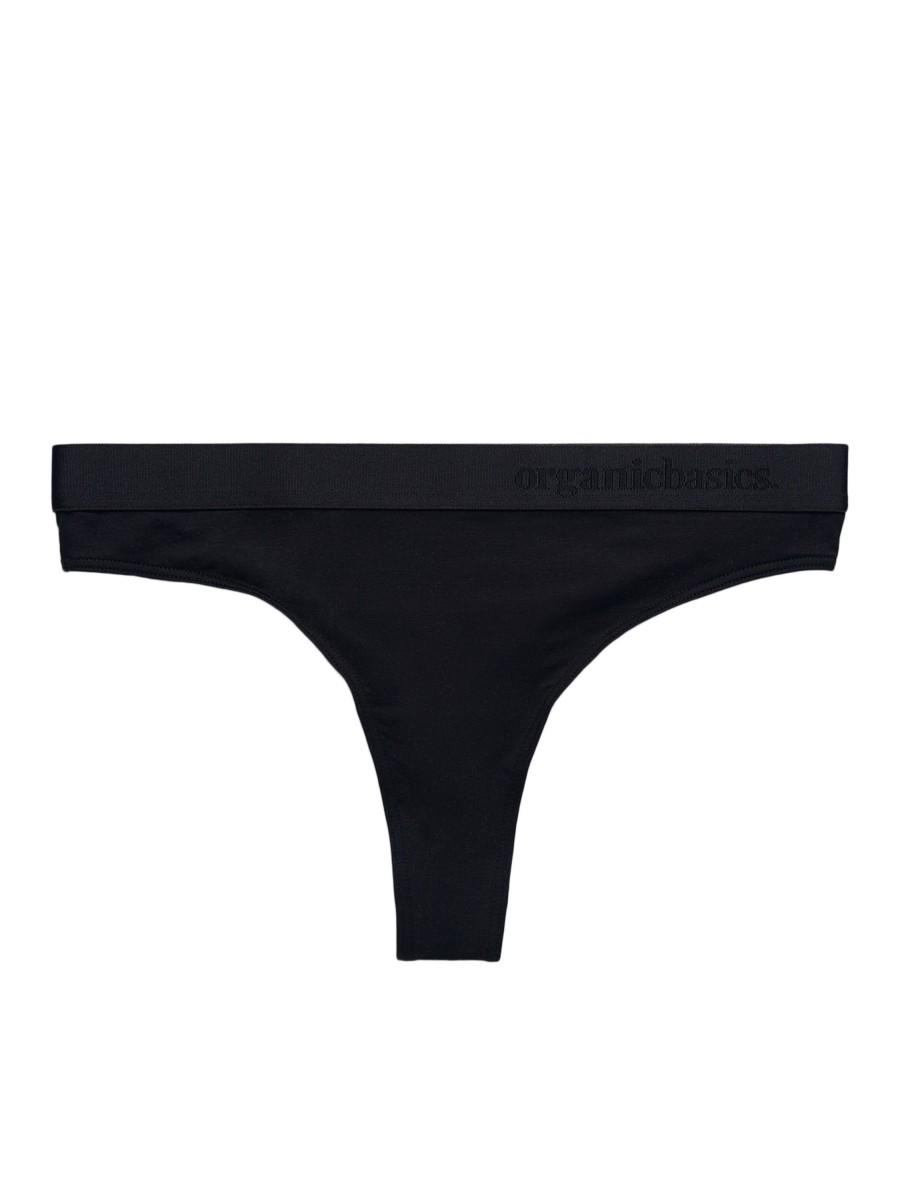 Damen Organic Basics | Organic Basics Tencel Lite Tanga 2-Packs Black | Xl