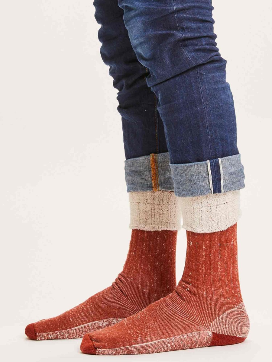 Herren Knowledge Cotton Apparel | Knowledge Cotton Apparel Acacia Low Terry 1 Pack Sock Arabian Spice | 38-42