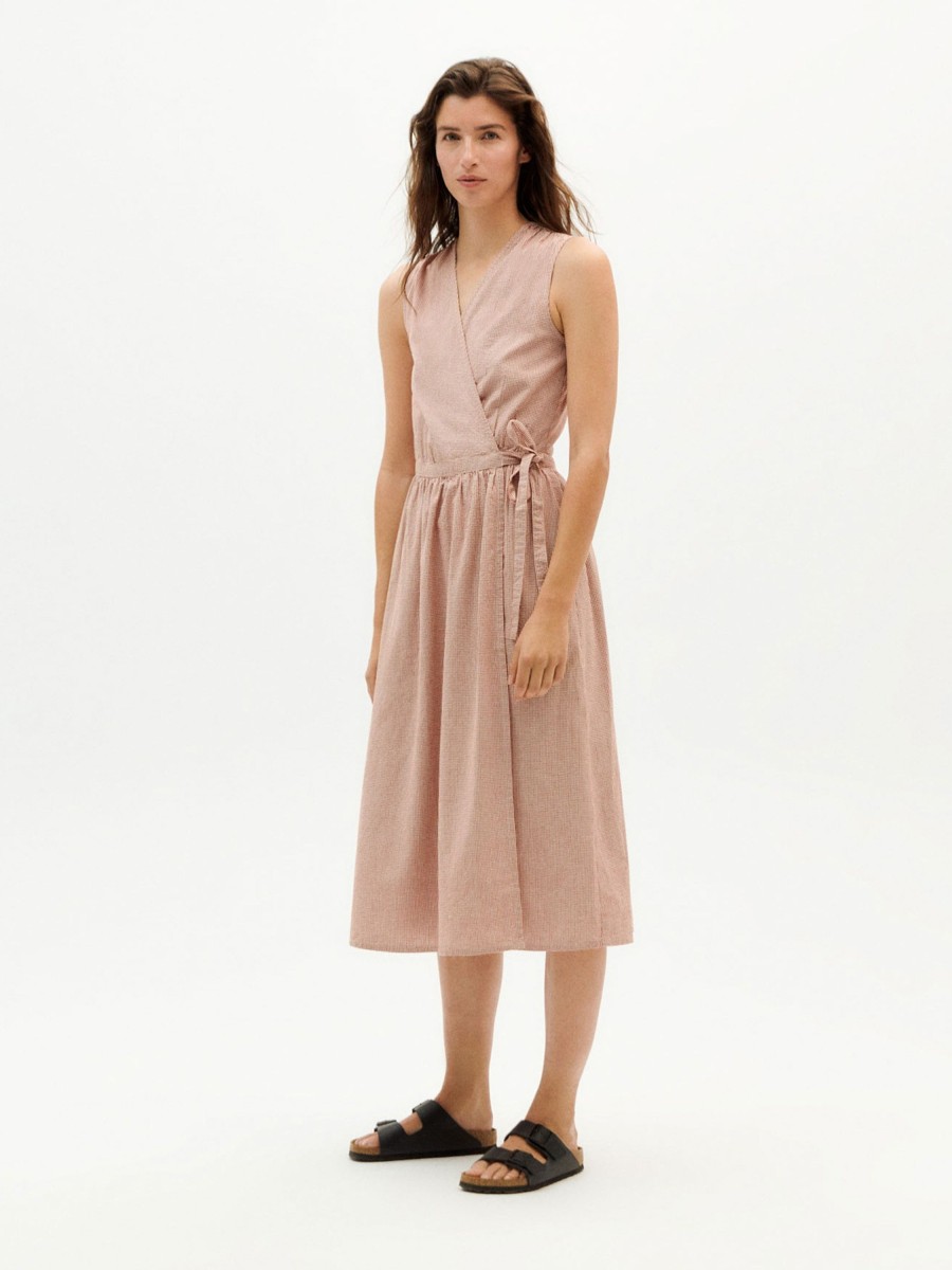 Damen Thinking MU | Thinking Mu Amapola Dress Vichy Seersucker | S