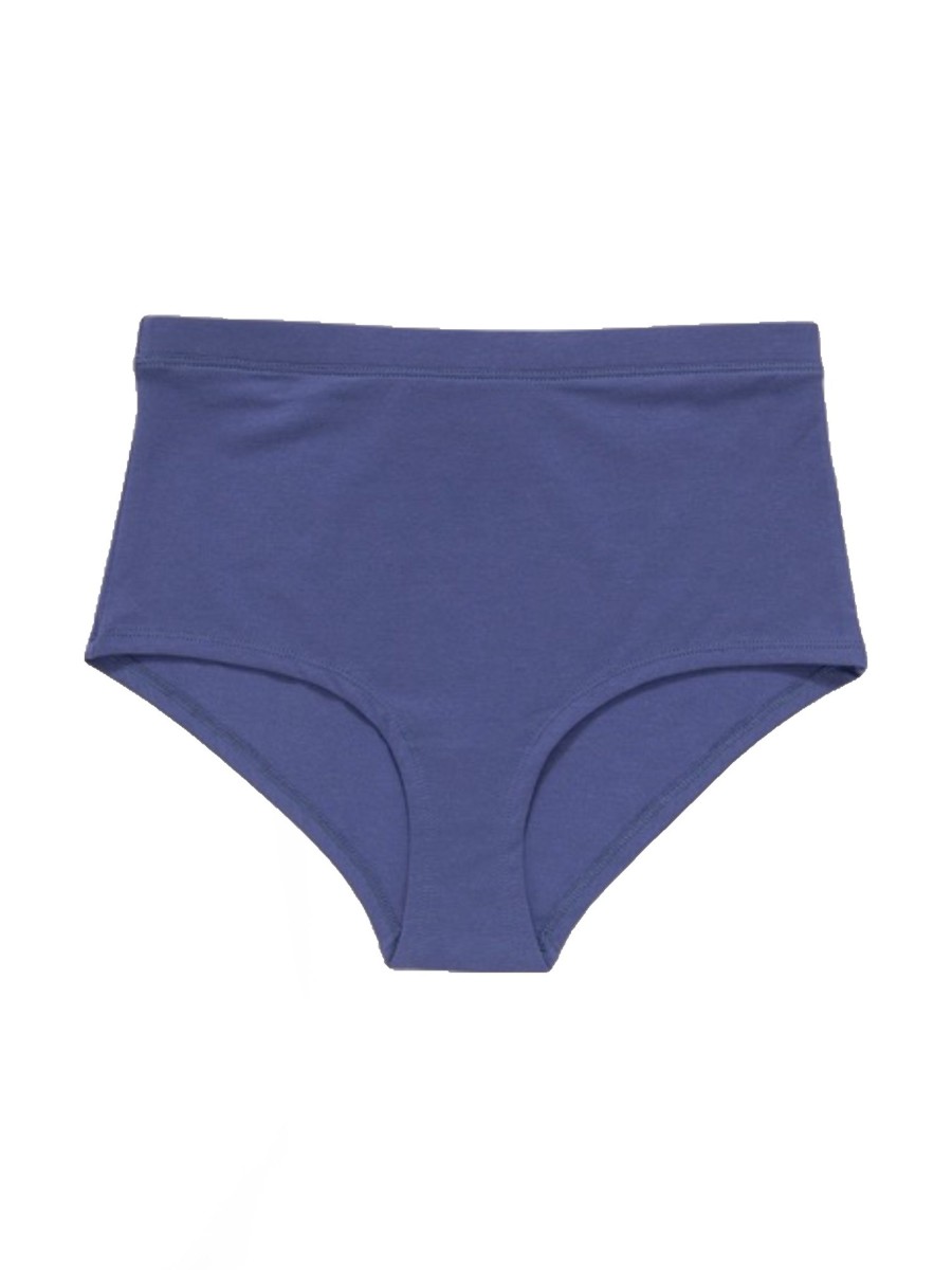 Damen Organic Basics | Organic Basics Organic Cotton Super High-Rise Briefs 2Er-Pack Cobalt | Xs