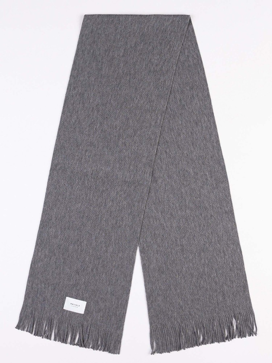 Herren Rotholz | Rotholz Merino Wool Scarf Grey | Onesize