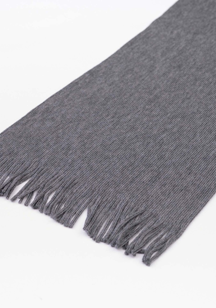 Herren Rotholz | Rotholz Merino Wool Scarf Grey | Onesize