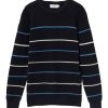 Herren Thinking MU | Thinking Mu Miki Knitted Sweater Navy | M