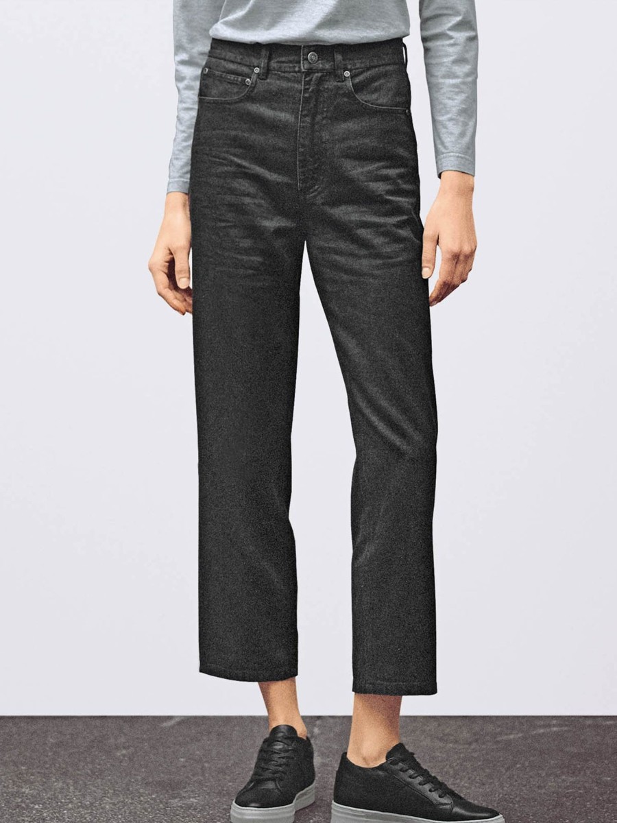 Damen HempAge | Hempage Black Denim Jeans Black | Xs