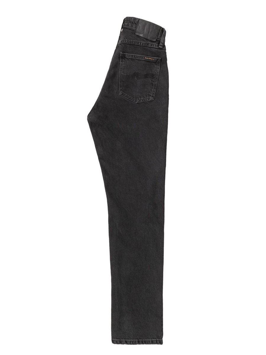 Damen Nudie Jeans | Nudie Jeans Straight Sally Black Sand | 29/30