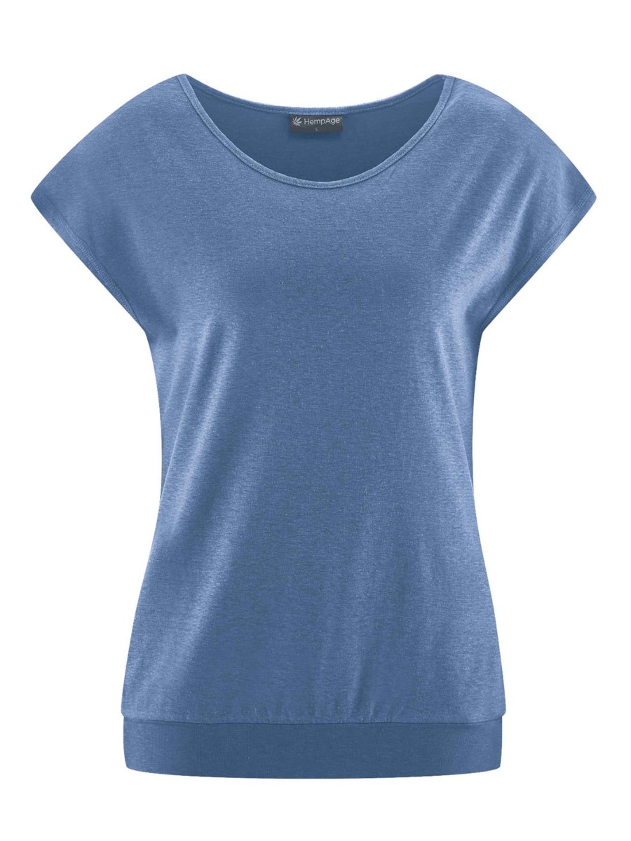 Damen HempAge | Hempage Yoga Top Blueberry | L