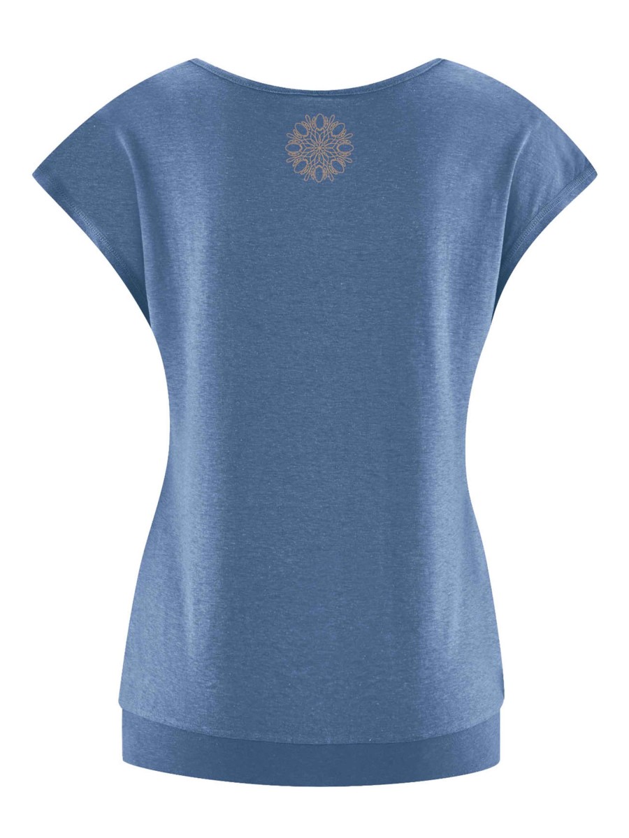 Damen HempAge | Hempage Yoga Top Blueberry | L