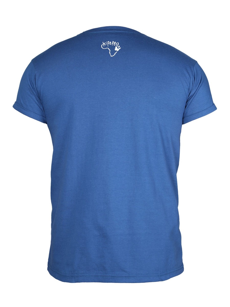 Herren Kipepeo Clothing | Kipepeo Clothing T-Shirt Baisikeli Blue Sea | S