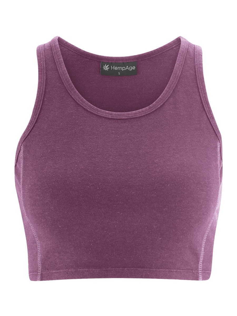 Damen HempAge | Hempage Yoga Top Purple | Xs