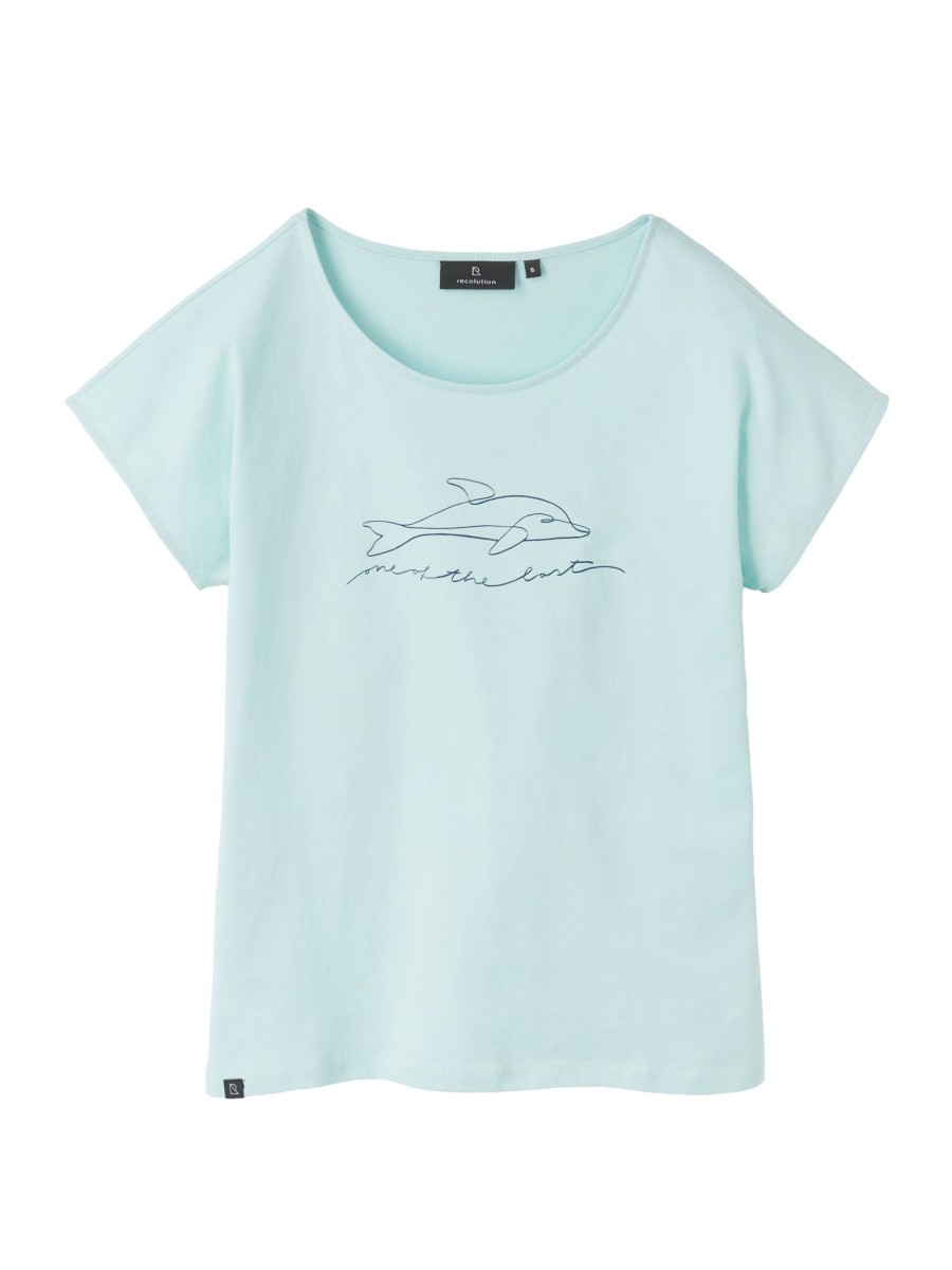 Damen recolution | Recolution Casual T-Shirt Light Green | Xs