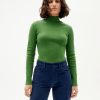 Damen Thinking MU | Rib Aine Top L/S Green | Xs