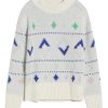 Damen ARMEDANGELS | Armedangels Holgaa Naive Fairisle Oatmilk-Apple Neon | Xs