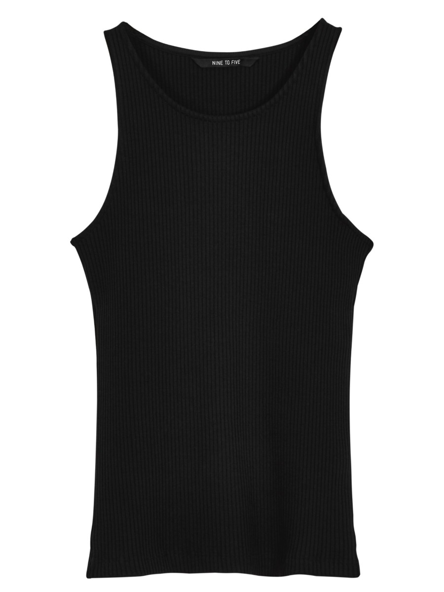 Damen NINE TO FIVE | Nine To Five Tank Top #Ammer Black | Xs