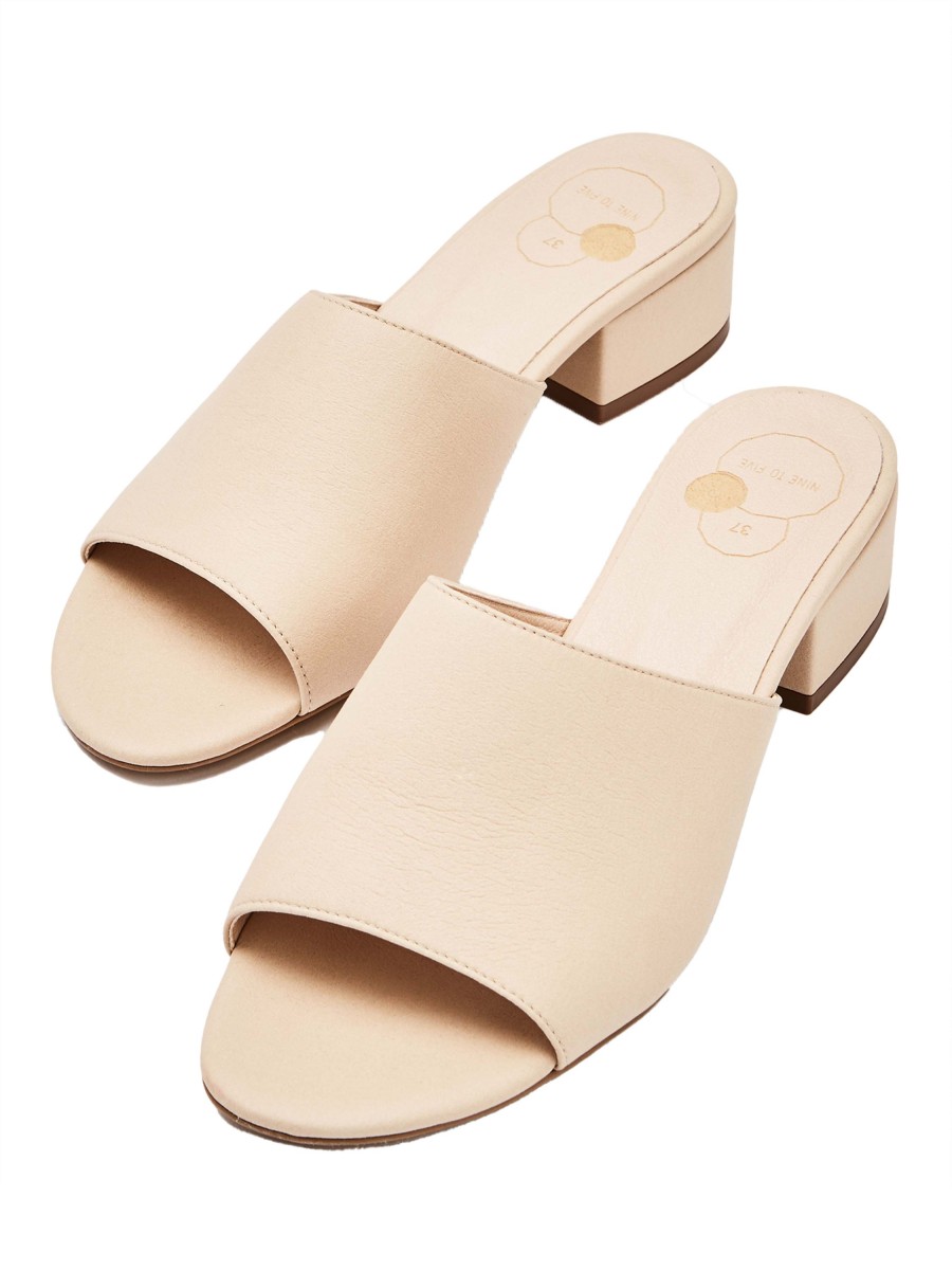 Damen NINE TO FIVE | Nine To Five Mule Slides #Maia Tan Fiber | 36