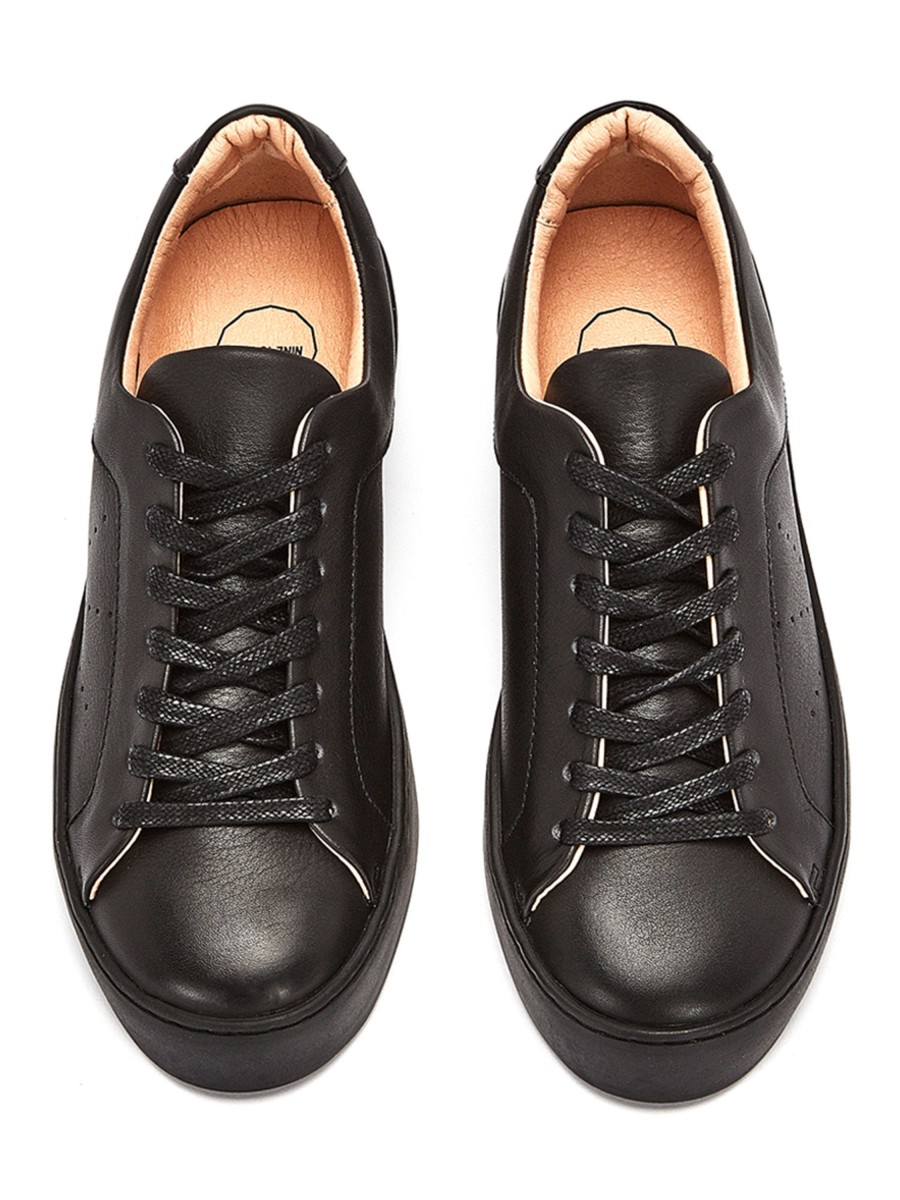 Damen NINE TO FIVE | Nine To Five Laced Sneaker #Gracia Black Star | 37