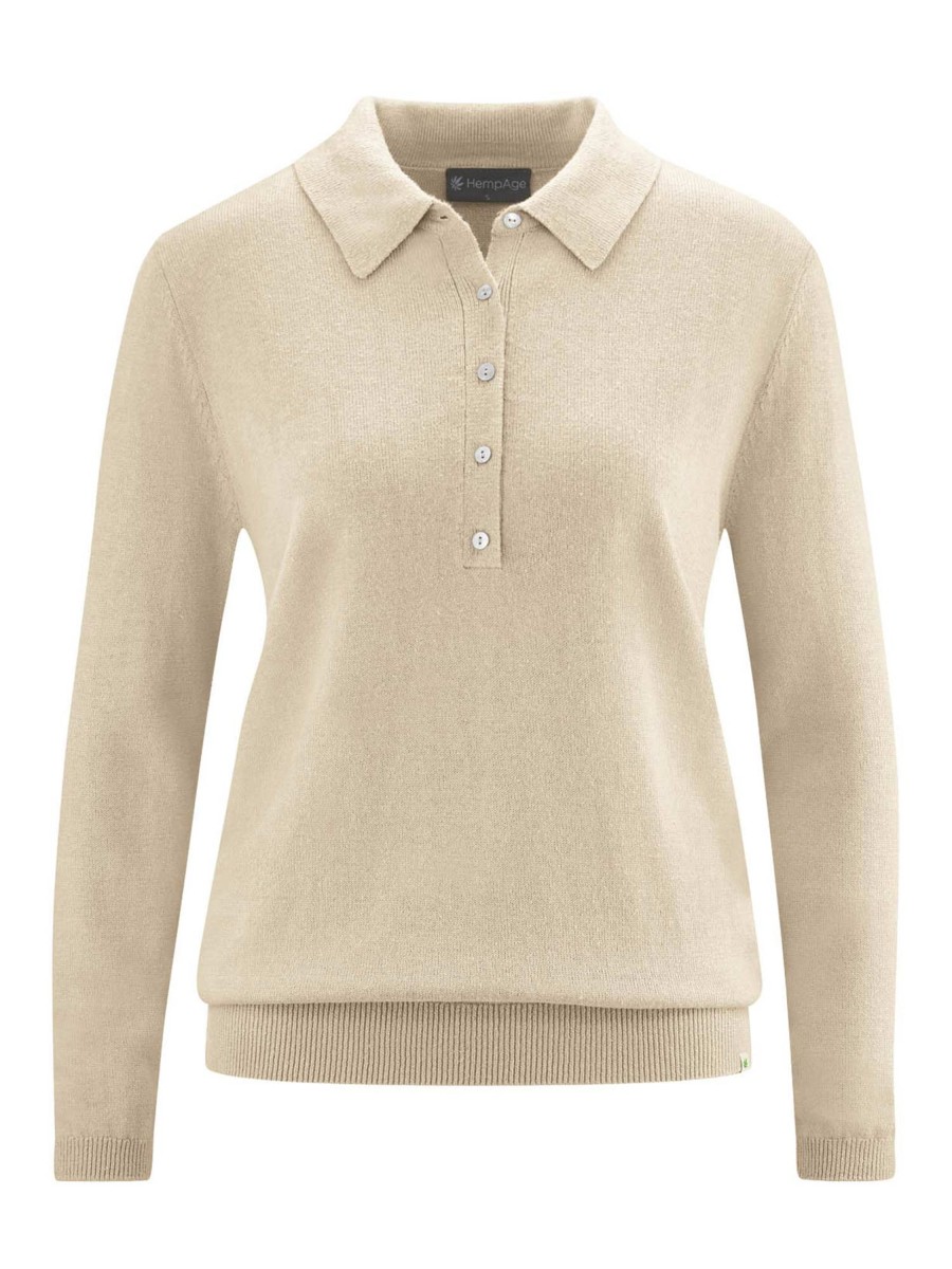 Damen HempAge | Hempage Polo Knit Gobi | S