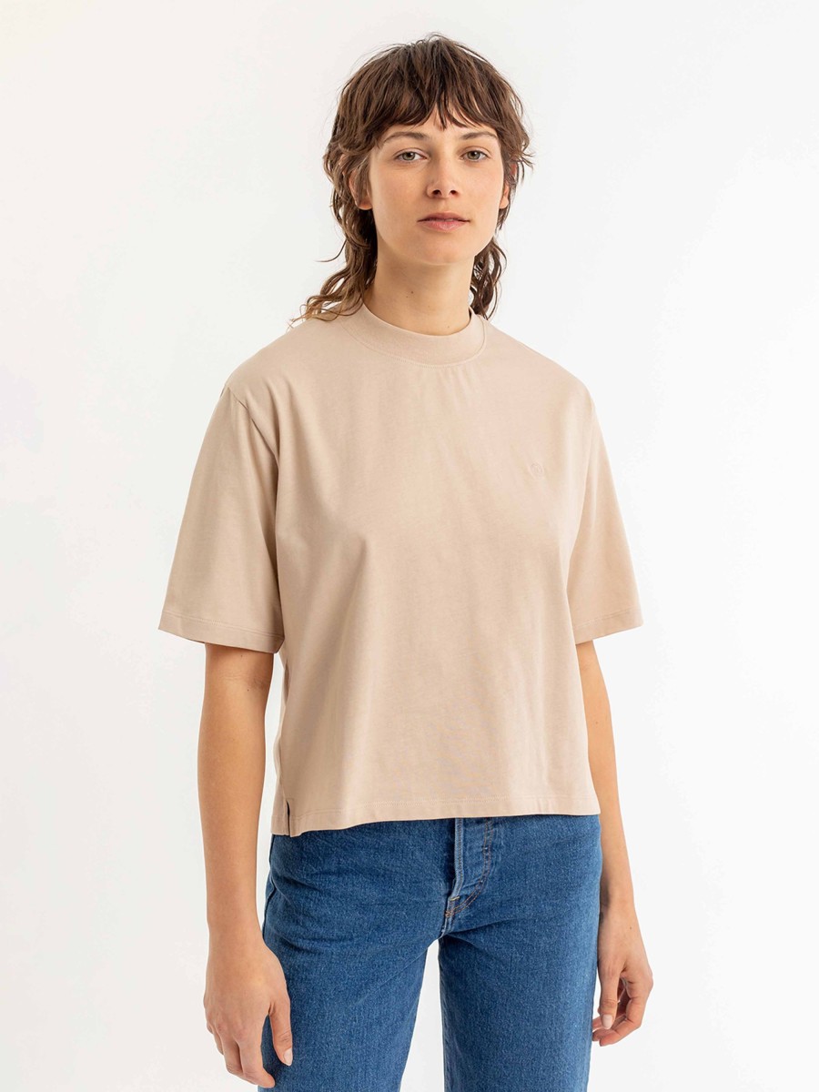 Damen Rotholz | Rotholz Cropped Rights T-Shirt Oatmeal | M