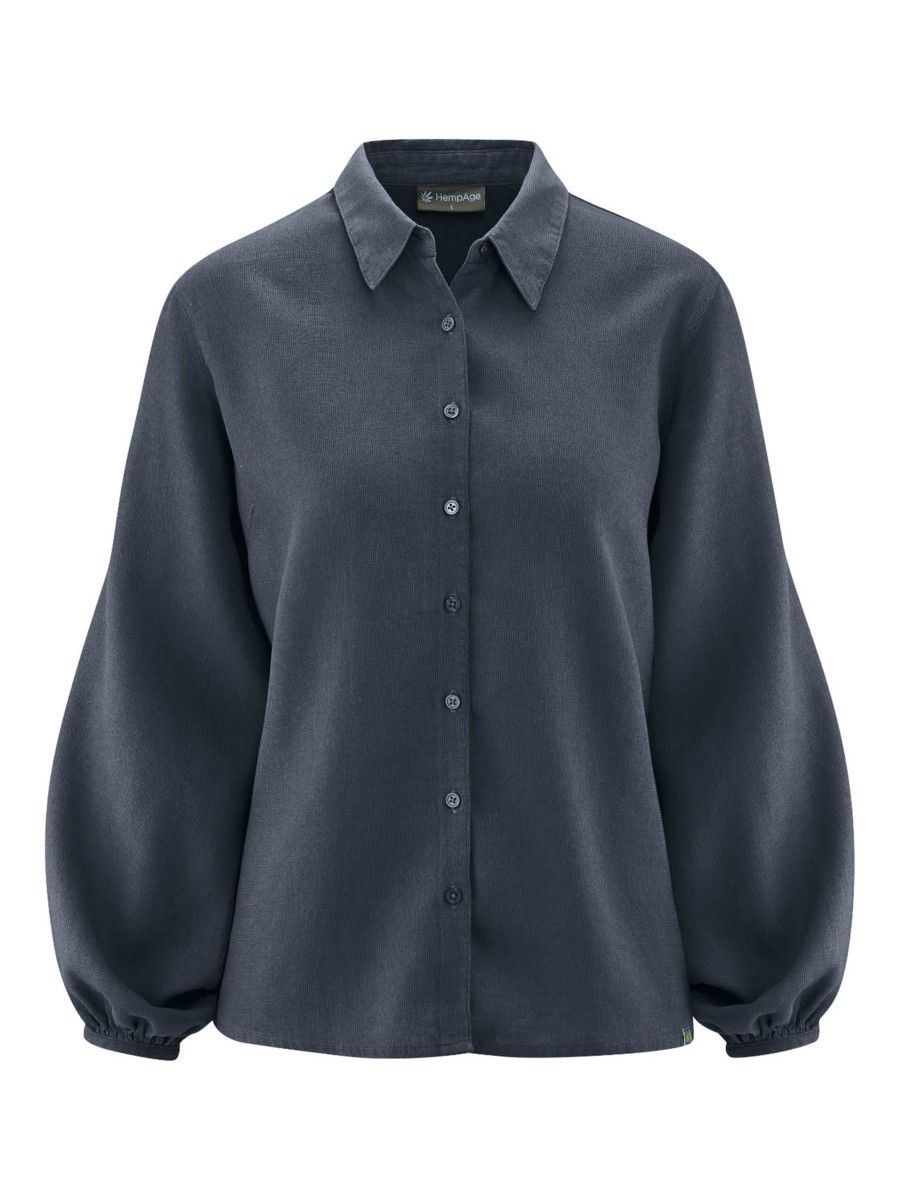 Damen HempAge | Hempage Blouse Dark | S