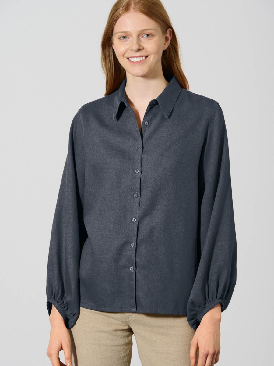 Damen HempAge | Hempage Blouse Dark | S