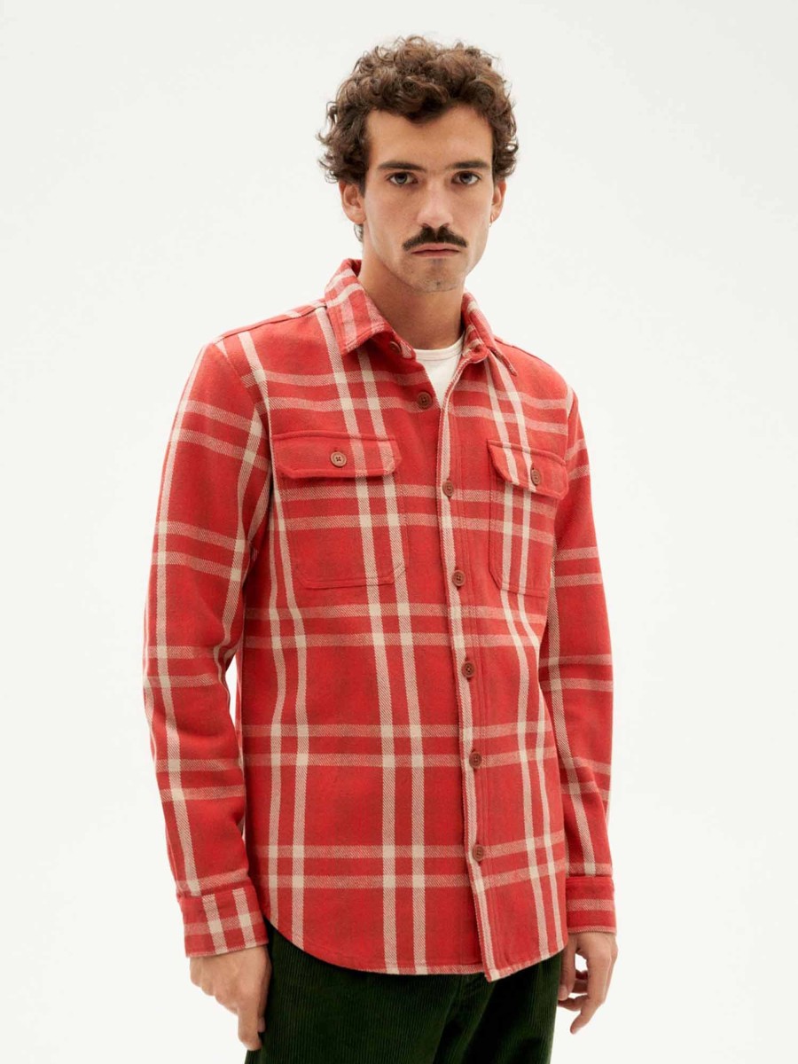 Herren Thinking MU | Thinking Mu Lucas Overshirt Chili Red | S