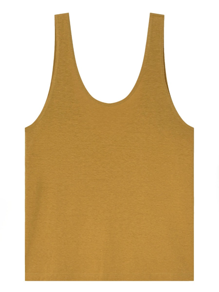 Damen Thinking MU | Thinking Mu Hemp Tank Top Mustard | Xs