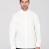 Herren Knowledge Cotton Apparel | Knowledge Cotton Apparel Harald Small Owl Oxford Regular Fit Shirt Bright White | M