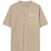 Herren Knowledge Cotton Apparel | Knowledge Cotton Apparel Nuance By Nature Loose T-Shirt Safari | S