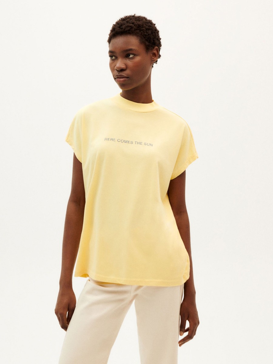 Damen Thinking MU | Thinking Mu Here Comes The Sun T-Shirt Lemon | S