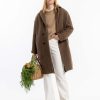 Damen Rotholz | Rotholz Wool Formal Coat Walnut | Xs