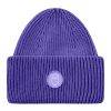 Herren Knowledge Cotton Apparel | Knowledge Cotton Apparel Big Rib Beanie Deep Purple | Onesize