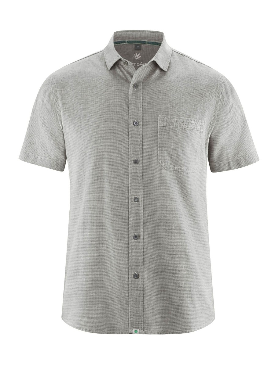 Herren HempAge | Hempage Short Sleeve Shirt Melange | S