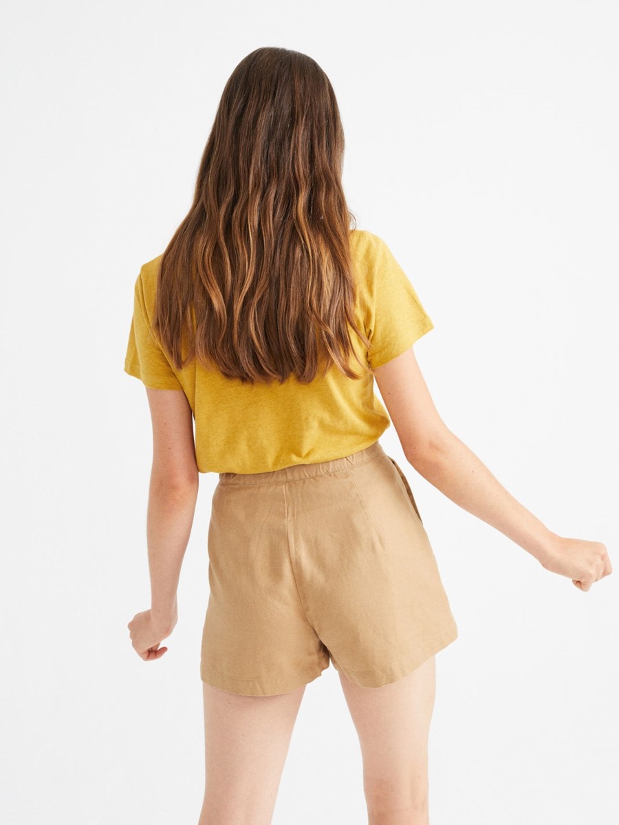 Damen Thinking MU | Thinking Mu Hemp Narciso Shorts Camel | Xs