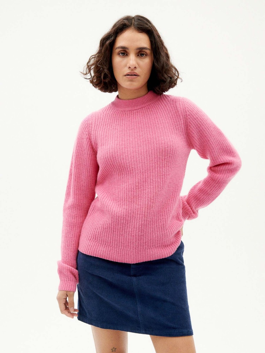 Damen Thinking MU | Thinking Mu Hera Knitted Sweater Pink | S