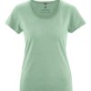 Damen HempAge | Hempage T-Shirt With Rolling Collar Menta | Xs