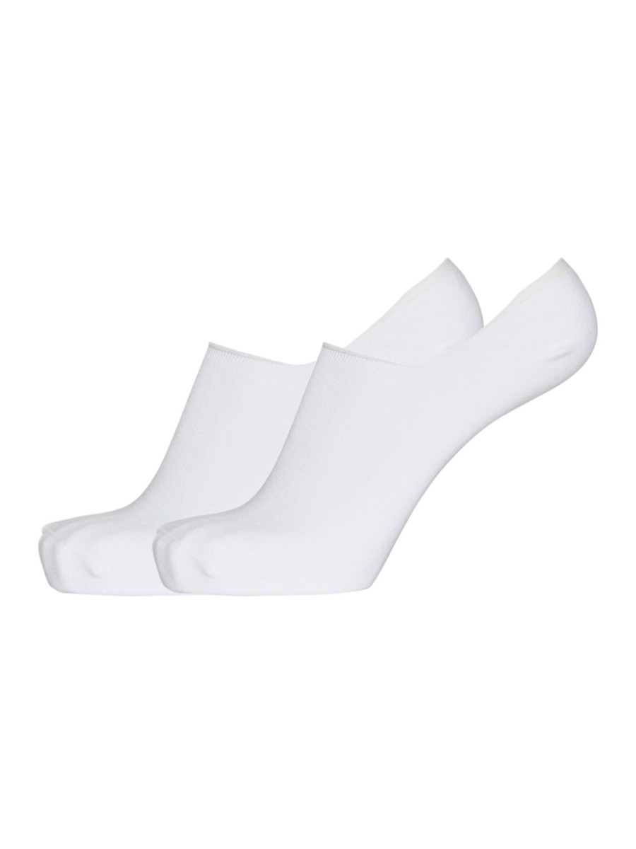 Herren Knowledge Cotton Apparel | Knowledge Cotton Apparel Willow 2 Pack Footie Socks Bright White | 38-42