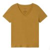 Damen Thinking MU | Thinking Mu Hemp Clavel T-Shirt Mustard | Xs