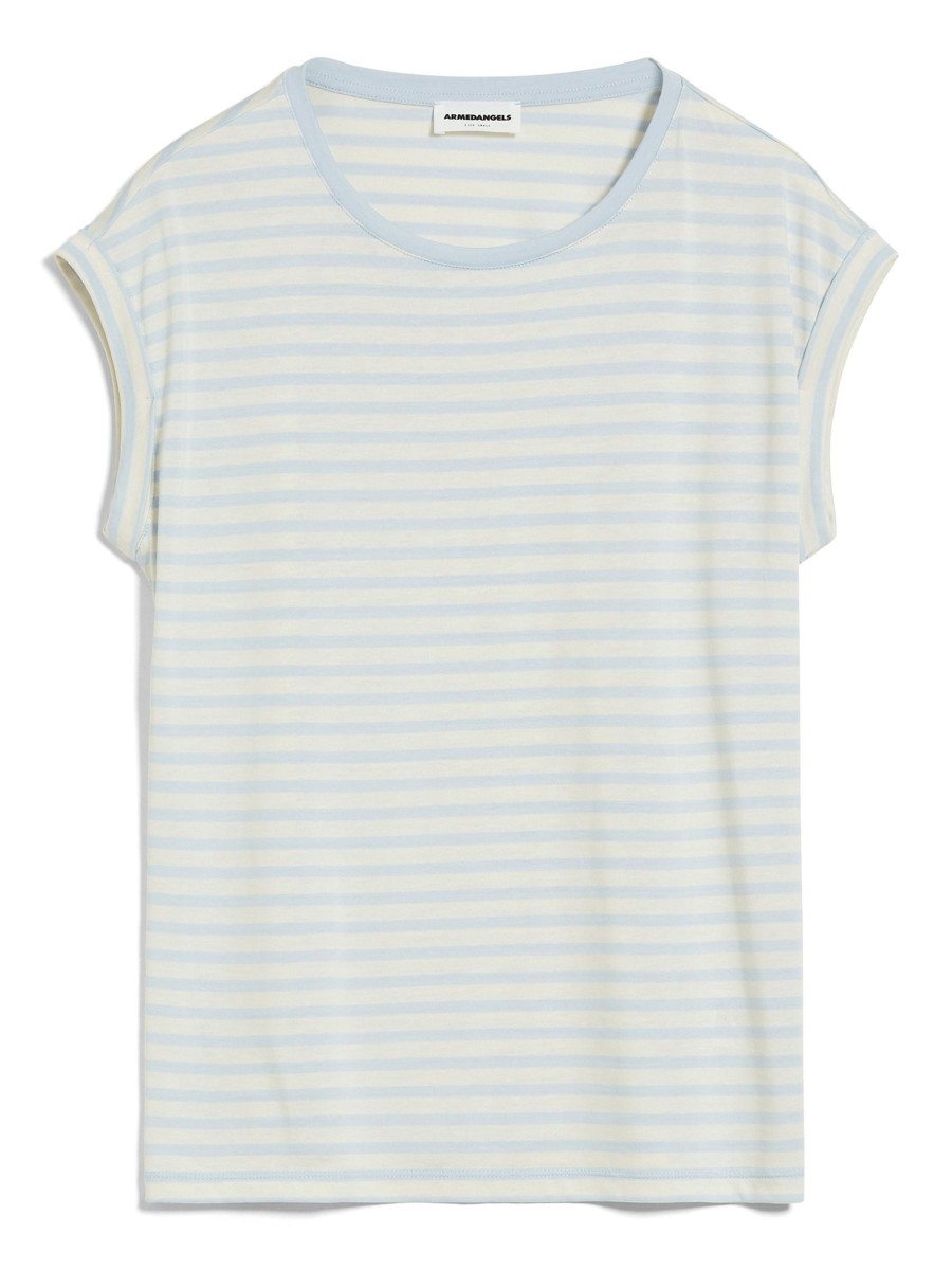 Damen ARMEDANGELS | Armedangels Jilaana Stripes Morning Sky - Oatmilk | Xs