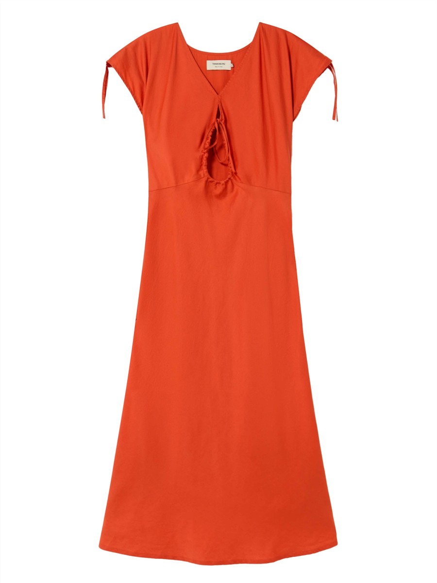 Damen Thinking MU | Thinking Mu Laia Dress Orange | L