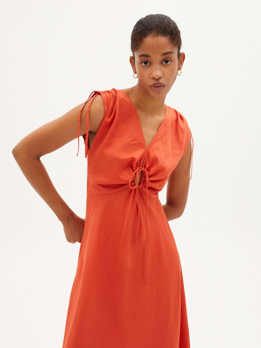 Damen Thinking MU | Thinking Mu Laia Dress Orange | L