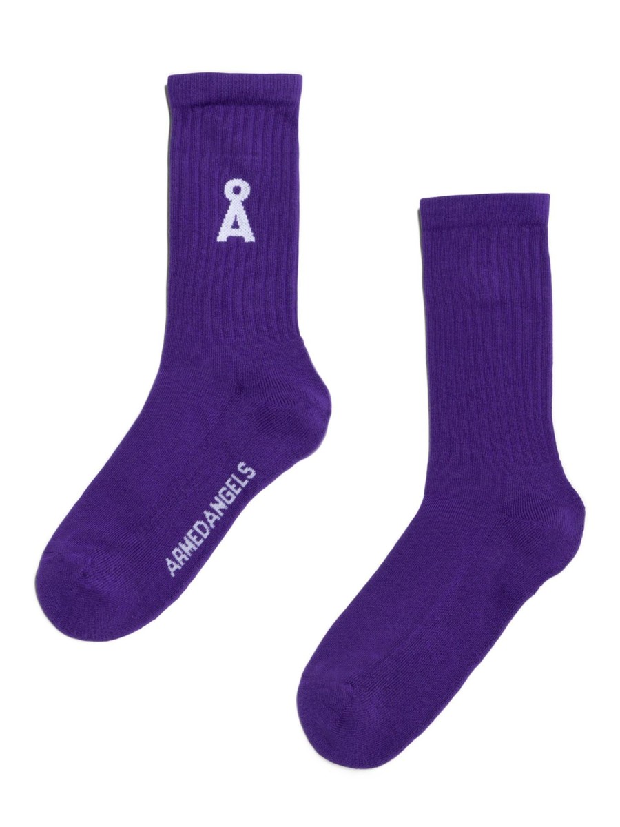 Herren ARMEDANGELS | Armedangels Saamus Bold Indigo Lilac | 35-38