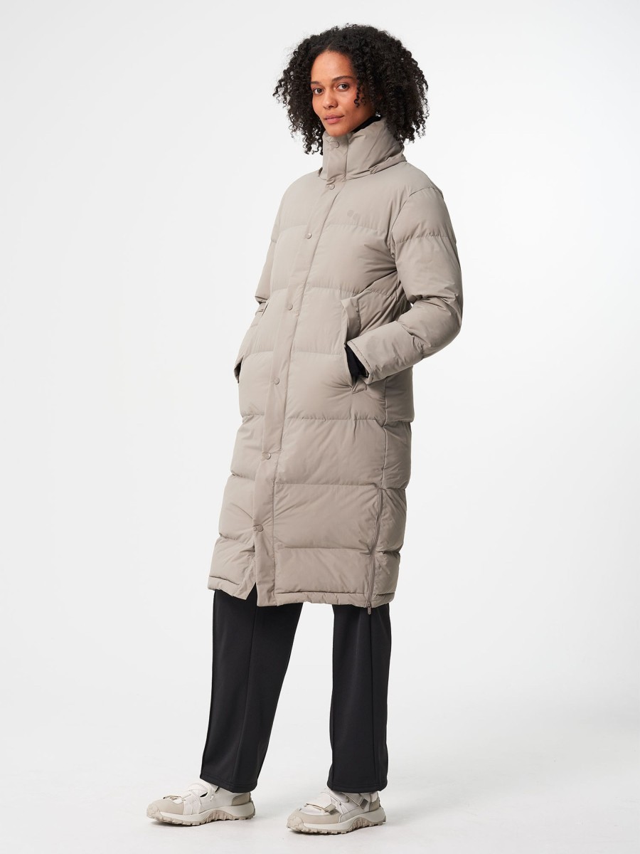 Damen pinqponq | Pinqponq Puffy Parka Cement Taupe | S