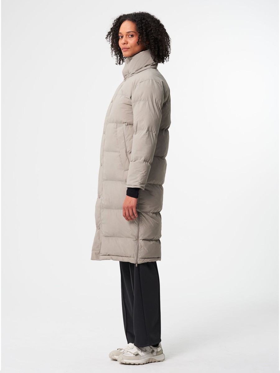 Damen pinqponq | Pinqponq Puffy Parka Cement Taupe | S